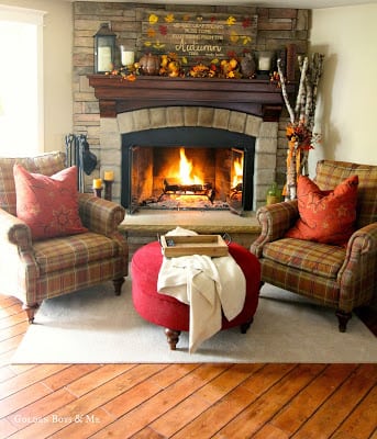 4. Crackling Fire Living Room Layout