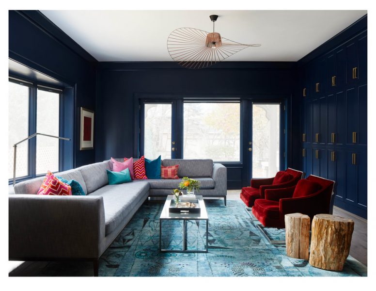 Navy Blue Living room