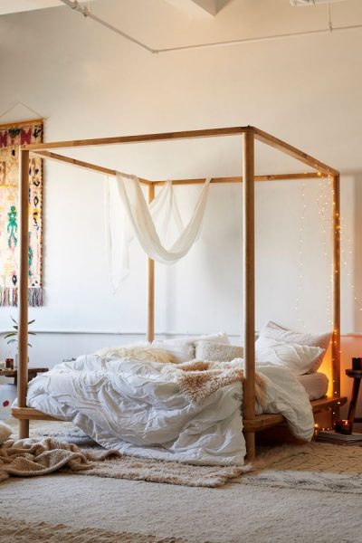 boho canopy bed