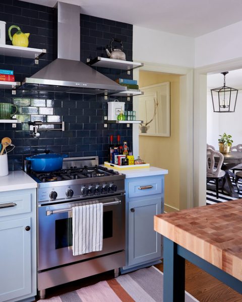 How to Style Blue Kitchen Cabinets in 2020 on Roomhints.com