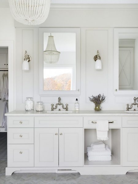 Hang The Perfect Bathroom Mirror, Mirrored Sink Vanity