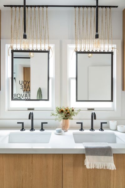 Hang The Perfect Bathroom Mirror, How High To Hang A Mirror Over Bathroom Sink