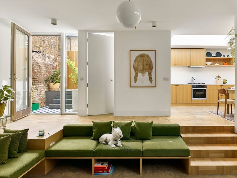 Add green to interior design living room