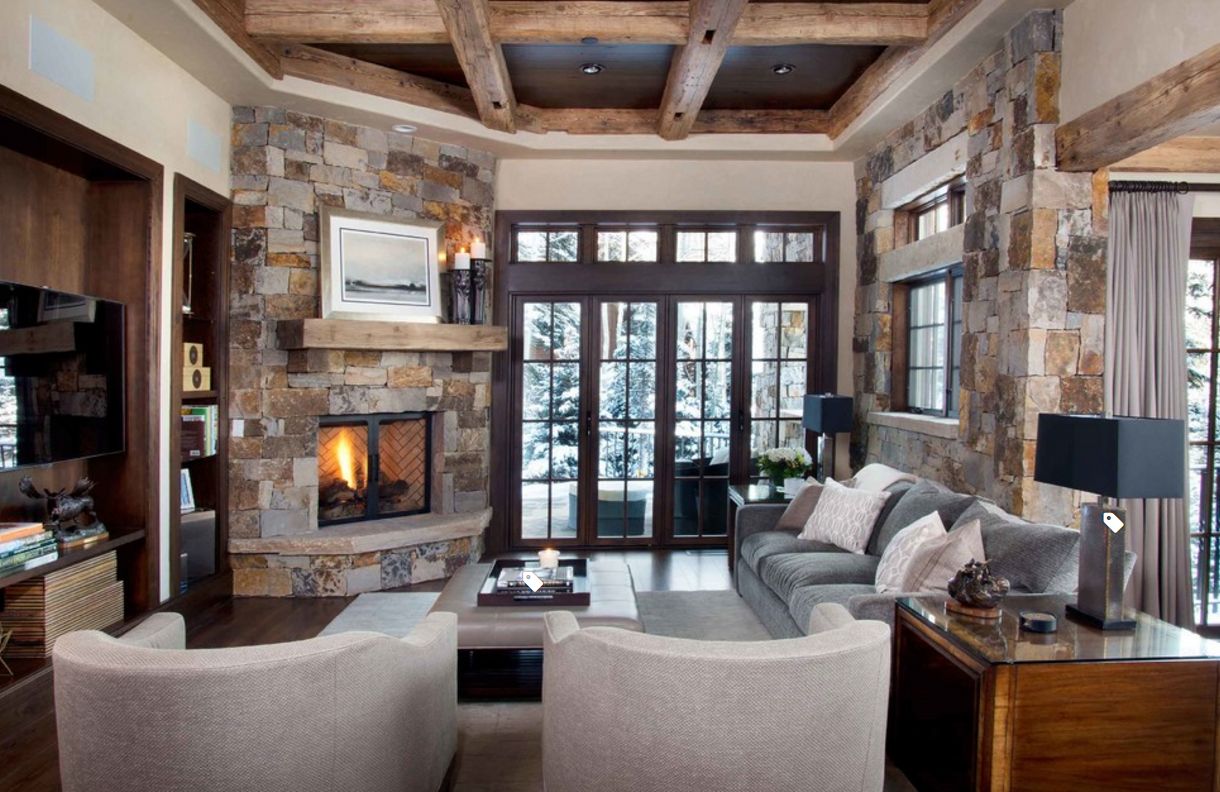 20 Hints to Arrange a Living Room with a Corner Fireplace   Roomhints